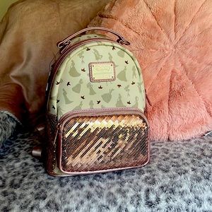 Disney Loungefly Princess Pink Sequin Mini backpack